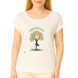 Grow From Within– Organic Cuffed Tee